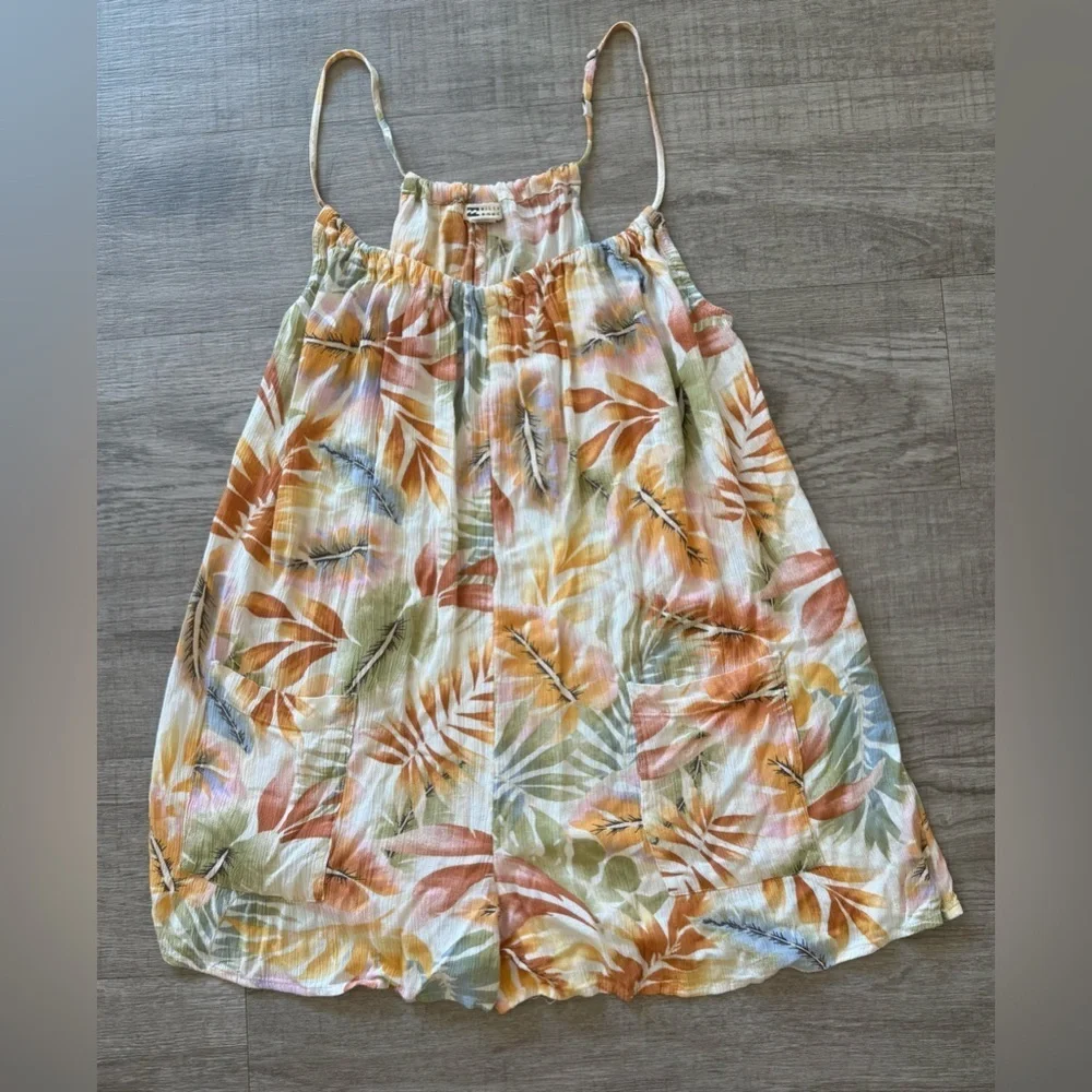 Billabong Del Sur 2 Beach Cover Up Romper Size S - Picture 2 of 8